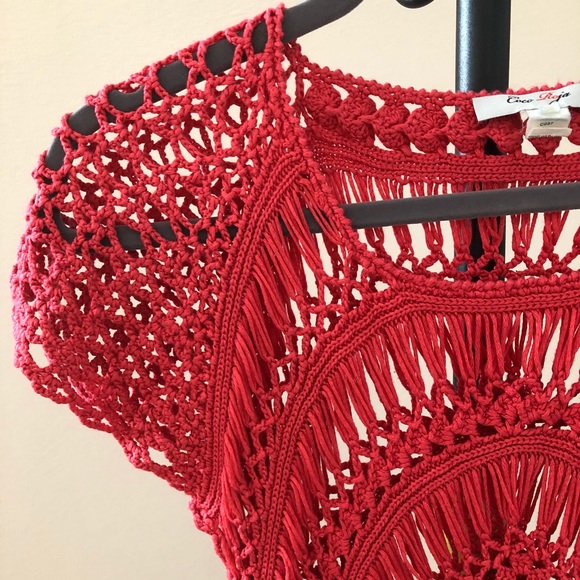 COCO ROJA acrylic loose short sleeves - Picture 5 of 7